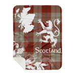Sherpa Blanket - Tartan Blanket Thistle and Lion Scottish Clan Davidson Dress Dancers Plaid Blanket, plaid sherpa blanket queen,purple sherpa blanket,queen sherpa blanket,queen size sherpa blanket,red sherpa blanket,scottish tartan blankets,sherpa blanket,sherpa christmas blanket