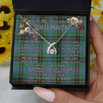 To My Beautiful Soulmate Necklace In Your Eyes I Have Found My Home Clan Davidson Ancient Tartan Wishbone Dancing Necklace