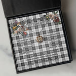 To My Beautiful Soulmate Necklace In Your Eyes I Have Found My Home Clan Erskine Black and White Tartan Crown Pendant Necklace