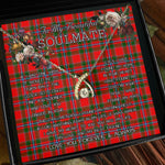 To My Beautiful Soulmate Necklace In Your Eyes I Have Found My Home Clan Butter Tartan Wishbone Dancing Necklace