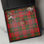 To My Beautiful Soulmate Necklace In Your Eyes I Have Found My Home Clan Crief Tartan Crown Pendant Necklace