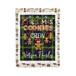 Personalized Gift Tartan Plaid Blanket Clan Watson Modern With Christmas Cookie Baking Crew Christmas Gift Blanket, Plaid Blanket, Christmas Fleece Blanket, Christmas Blanket, Tartan Blanket, Scottish Blanket, Scotland Blanket, Family Name Blanket, Custom Blanket, Personalized Blanket