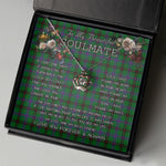 To My Beautiful Soulmate Necklace In Your Eyes I Have Found My Home Clan Davidson Modern Tartan Crown Pendant Necklace
