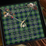 To My Beautiful Soulmate Necklace In Your Eyes I Have Found My Home Clan Blackadder Tartan Wishbone Dancing Necklace