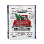 Tartan Blanket Vintage Red Truck with Christmas Tree Family Scottish Clan US Marine plaid blanket, red plaid blanket, buffalo plaid blanket, green plaid blanket, plaid fleece blanket, blue plaid blanket, red tartan blanket, tartan plaid blanket, black and white plaid blanket, , christmas plaid blanket, orange plaid blanket, tartan plaid throw blanket, pink plaid blanket, brown plaid blanket, buffalo check blanket