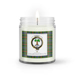 Soy Wax Candle - Buffalo Plaid Candle Clan Crest Badge Bisset Tartan Plaid Soy Wax Candle, oil candle, candle handmade, wax candle, soy wax, nature wax, natural soy wax, natural soy candles, natural candle