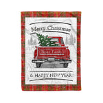 Tartan Blanket Vintage Red Truck with Christmas Tree Family Scottish Clan Bruce plaid blanket, red plaid blanket, buffalo plaid blanket, green plaid blanket, plaid fleece blanket, blue plaid blanket, red tartan blanket, tartan plaid blanket, black and white plaid blanket, , christmas plaid blanket, orange plaid blanket, tartan plaid throw blanket, pink plaid blanket, brown plaid blanket, buffalo check blanket