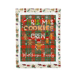 Personalized Gift Tartan Plaid Blanket Clan MacGregor Ancient With Christmas Cookie Baking Crew Christmas Gift Blanket, Plaid Blanket, Christmas Fleece Blanket, Christmas Blanket, Tartan Blanket, Scottish Blanket, Scotland Blanket, Family Name Blanket, Custom Blanket, Personalized Blanket