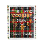 Personalized Gift Tartan Plaid Blanket Clan Stewart High Stewards With Christmas Cookie Baking Crew Christmas Gift Blanket, Plaid Blanket, Christmas Fleece Blanket, Christmas Blanket, Tartan Blanket, Scottish Blanket, Scotland Blanket, Family Name Blanket, Custom Blanket, Personalized Blanket