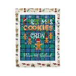 Products Personalized Gift Tartan Plaid Blanket Clan Flower Of Scotland With Christmas Cookie Baking Crew Christmas Gift Blanket, Plaid Blanket, Christmas Fleece Blanket, Christmas Blanket, Tartan Blanket, Scottish Blanket, Scotland Blanket, Family Name Blanket, Custom Blanket, Personalized Blanket