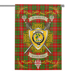 House Flag - Burnett Irish Shield Celtic Cross Tartan Garden Flag St Patrick's Day Garden Flag