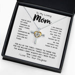 To My Loving Mom Necklace Gift I Need To Say Mom I Love You Gift For Her, Mother's Day Cross Necklace