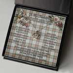 To My Beautiful Soulmate Necklace In Your Eyes I Have Found My Home Clan Grant of Auchnarrow Tartan Crown Pendant Necklace