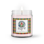 Soy Wax Candle - Buffalo Plaid Candle Clan Badge Buchanan Tartan Plaid Soy Wax Candle, oil candle, candle handmade, wax candle, soy wax, nature wax, natural soy wax, natural soy candles, natural candle
