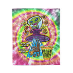 Scotstee Shop - Scotstee Shop Blanket Alien Burger Rainbow Hippie Fleece Blanket