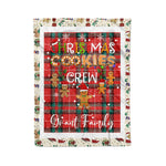 Personalized Gift Tartan Plaid Blanket Clan Grant With Christmas Cookie Baking Crew Christmas Gift Blanket, Plaid Blanket, Christmas Fleece Blanket, Christmas Blanket, Tartan Blanket, Scottish Blanket, Scotland Blanket, Family Name Blanket, Custom Blanket, Personalized Blanket