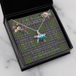Sea Turtle Necklace To My Beautiful Soulmate Necklace In Your Eyes I Have Found My Home Clan MacMillan Hunting Modern Tartan Blue Turtle Necklace