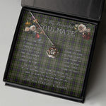 To My Beautiful Soulmate Necklace In Your Eyes I Have Found My Home Clan Davidson Tulloch Dress Tartan Crown Pendant Necklace