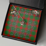 To My Beautiful Soulmate Necklace In Your Eyes I Have Found My Home Clan Middleton Tartan Crown Pendant Necklace