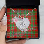 Rising Phoenix Necklace - Valentine Necklace Clan MacGregor Modern Tartan Gift for Girlfriend, Gift for My Wife Rising Phoenix Necklace