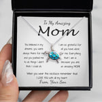 Opal Turtle Necklace - Mom Necklace - To Mom Necklace, Gift for Mom from Son