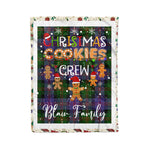 Personalized Gift Tartan Plaid Blanket Clan Blair With Christmas Cookie Baking Crew Christmas Gift Blanket, Plaid Blanket, Christmas Fleece Blanket, Christmas Blanket, Tartan Blanket, Scottish Blanket, Scotland Blanket, Family Name Blanket, Custom Blanket, Personalized Blanket
