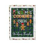 Personalized Gift Tartan Plaid Blanket Clan Graham of Montrose With Christmas Cookie Baking Crew Christmas Gift Blanket, Plaid Blanket, Christmas Fleece Blanket, Christmas Blanket, Tartan Blanket, Scottish Blanket, Scotland Blanket, Family Name Blanket, Custom Blanket, Personalized Blanket