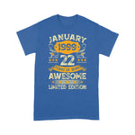 Scotstee Shop - 22 Years Old Gifts Vintage January 1999 Birthday Shirt 22nd Birthday Gift