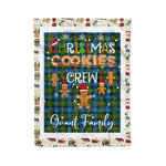 Personalized Gift Tartan Plaid Blanket Clan Grant Hunting With Christmas Cookie Baking Crew Christmas Gift Blanket, Plaid Blanket, Christmas Fleece Blanket, Christmas Blanket, Tartan Blanket, Scottish Blanket, Scotland Blanket, Family Name Blanket, Custom Blanket, Personalized Blanket