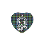 Watson Scottish Clan Badge Plaid Christmas Ornaments Gift Heart Ornament Watson Clan Tartan Ornaments, Plaid Ornament, christmas Ornament, plaid christmas ornament