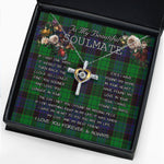 To My Beautiful Soulmate Necklace In Your Eyes I Have Found My Home Clan Stewart Modern Tartan Cross Dancing Necklace