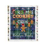 Personalized Gift Tartan Plaid Blanket Clan Davidson Of Tulloch With Christmas Cookie Baking Crew Christmas Gift Blanket, Plaid Blanket, Christmas Fleece Blanket, Christmas Blanket, Tartan Blanket, Scottish Blanket, Scotland Blanket, Family Name Blanket, Custom Blanket, Personalized Blanket