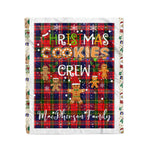 Personalized Gift Tartan Plaid Blanket Clan MacPherson With Christmas Cookie Baking Crew Christmas Gift Blanket, Plaid Blanket, Christmas Fleece Blanket, Christmas Blanket, Tartan Blanket, Scottish Blanket, Scotland Blanket, Family Name Blanket, Custom Blanket, Personalized Blanket