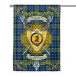 House Flag - Baird Ancient Irish Shield Celtic Cross Tartan Garden Flag St Patrick's Day Garden Flag
