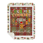 Personalized Gift Tartan Plaid Blanket Clan MacGillivray Ancient With Christmas Cookie Baking Crew Christmas Gift Sherpa Blanket, tartan sherpa blanket,buffalo plaid sherpa blanket,christmas sherpa blanket,Christmas Throw Blanket,green plaid sherpa blanket,green sherpa blanket