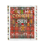 Personalized Gift Tartan Plaid Blanket Clan MacDougall Ancient With Christmas Cookie Baking Crew Christmas Gift Blanket, Plaid Blanket, Christmas Fleece Blanket, Christmas Blanket, Tartan Blanket, Scottish Blanket, Scotland Blanket, Family Name Blanket, Custom Blanket, Personalized Blanket