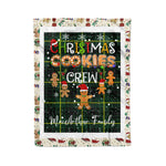 Personalized Gift Tartan Plaid Blanket Clan MacArthur Modern With Christmas Cookie Baking Crew Christmas Gift Blanket, Plaid Blanket, Christmas Fleece Blanket, Christmas Blanket, Tartan Blanket, Scottish Blanket, Scotland Blanket, Family Name Blanket, Custom Blanket, Personalized Blanket