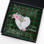Gift For My Beautiful Girlfriend Necklace Valentine Necklace Clan Beveridge Tartan Cross Dancing Necklace Scottish Tartan Jewelry