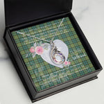 Rising Phoenix Necklace - Valentine Necklace Clan Allan Tartan Gift for Girlfriend, Gift for My Wife Rising Phoenix Necklace