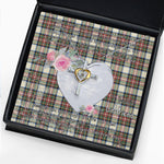 Gift For My Beautiful Girlfriend Necklace Valentine Necklace Clan Stewart Dress Ancient Tartan Cross Dancing Necklace Scottish Tartan Jewelry