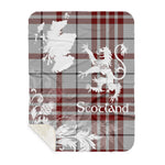 Sherpa Blanket - Tartan Blanket Thistle and Lion Scottish Clan Clayton Plaid Blanket, plaid sherpa blanket queen,purple sherpa blanket,queen sherpa blanket,queen size sherpa blanket,red sherpa blanket,scottish tartan blankets,sherpa blanket,sherpa christmas blanket