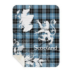 Sherpa Blanket - Tartan Blanket Thistle and Lion Scottish Clan Clark Plaid Blanket, plaid sherpa blanket queen,purple sherpa blanket,queen sherpa blanket,queen size sherpa blanket,red sherpa blanket,scottish tartan blankets,sherpa blanket,sherpa christmas blanket