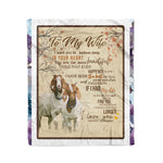 Scotstee Shop - Personalized Letter To My Wife Love From Husband I Always Love You Forever Fleece Blanket