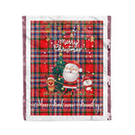 Personalized Gift Tartan Plaid Blanket Clan MacFarlane Modern With Funny Santa Snowman Reindeer Merry Christmas Fleece Blanket, Home Living Room, Plaid Blanket, Tartan Blanket, Scottish Blanket, Buffalo fleece blanket, Christmas Blanket