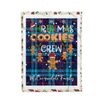 Fleece Blanket - Personalized Gift Tartan Plaid Blanket Clan McCorquodale With Christmas Cookie Baking Crew Christmas Gift Fleece Blanket