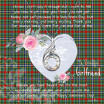 Rising Phoenix Necklace - Valentine Necklace Clan Bisset Pattern Tartan Gift for Girlfriend, Gift for My Wife Rising Phoenix Necklace