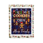 Personalized Gift Tartan Plaid Blanket Clan Home Modern With Christmas Cookie Baking Crew Christmas Gift Blanket, Plaid Blanket, Christmas Fleece Blanket, Christmas Blanket, Tartan Blanket, Scottish Blanket, Scotland Blanket, Family Name Blanket, Custom Blanket, Personalized Blanket