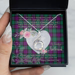 Rising Phoenix Necklace - Valentine Necklace Clan MacArthur Milton Tartan Gift for Girlfriend, Gift for My Wife Rising Phoenix Necklace