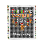 Personalized Gift Tartan Plaid Blanket Clan Grey Douglas With Christmas Cookie Baking Crew Christmas Gift Blanket, Plaid Blanket, Christmas Fleece Blanket, Christmas Blanket, Tartan Blanket, Scottish Blanket, Scotland Blanket, Family Name Blanket, Custom Blanket, Personalized Blanket