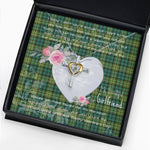 Gift For My Beautiful Girlfriend Necklace Valentine Necklace Clan Allan Tartan Cross Dancing Necklace Scottish Tartan Jewelry